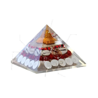 Crystal Wealth Gomati Chakra Shree Yantra Pyramid