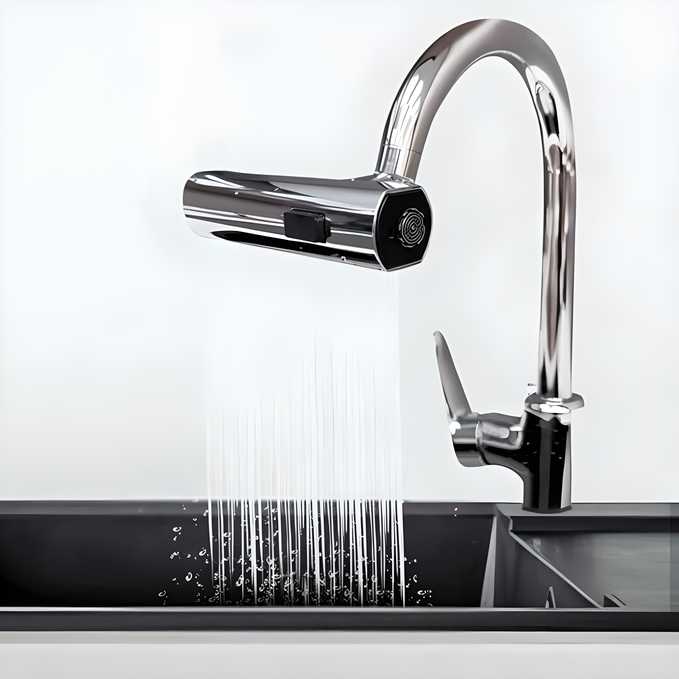 Waterfall Kitchen Faucet, Touch Faucet, (3 in 1)