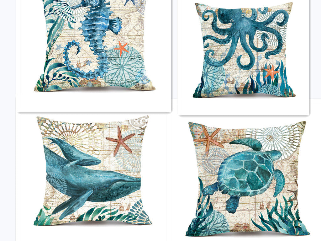 Cushion Covers Sea Turtle Printed