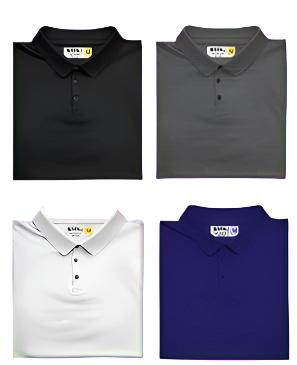 Camiseta tipo polo de manga corta para hombre (paquete de 4)