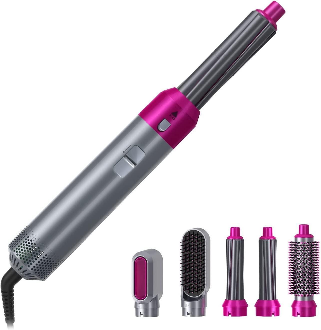 Hot Air Brush Hair Dryer with Comb (5 in 1)