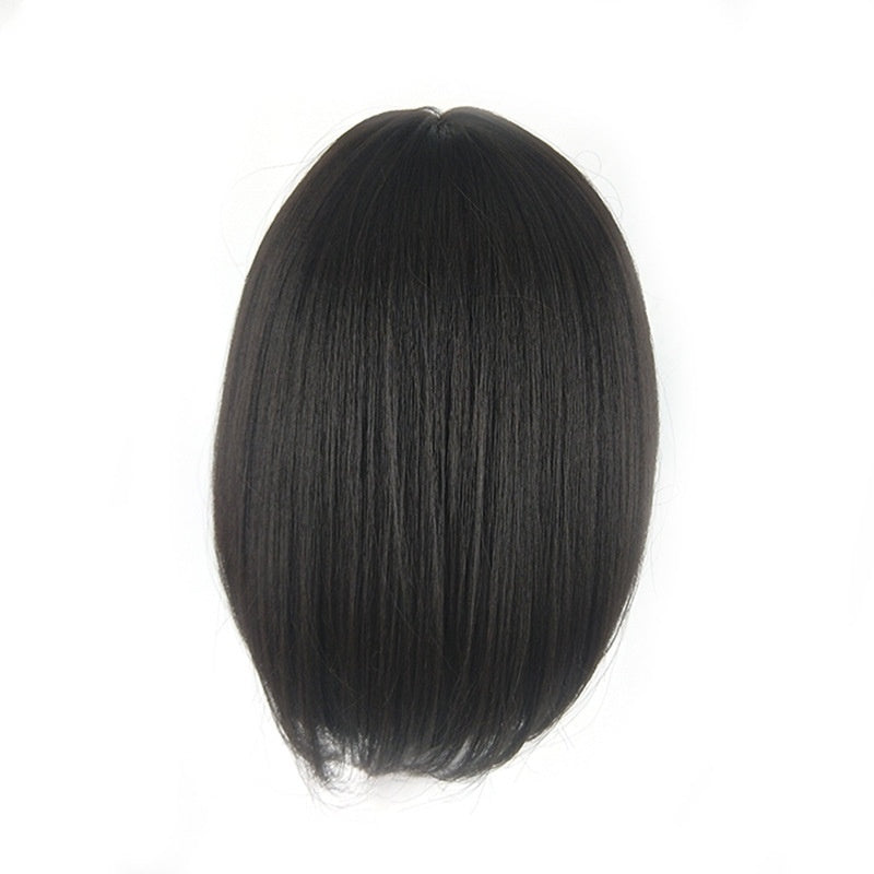 Short Human Hair Wigs Bob Brazilian Black (Wig Women )