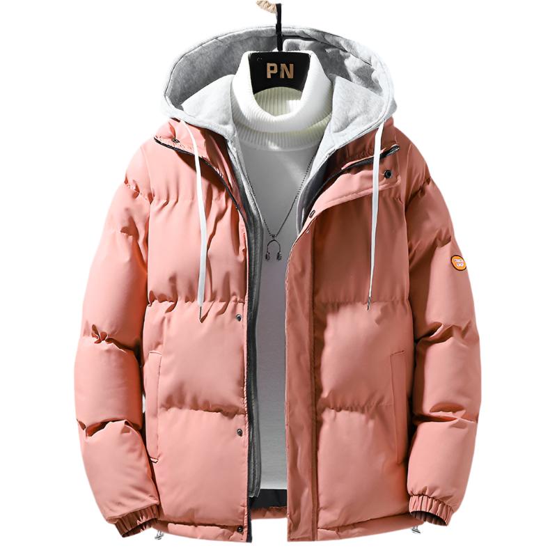 Fashion Hooded Jacket Men Winter Windproof