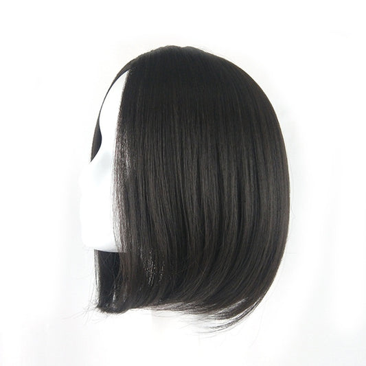 Short Human Hair Wigs Bob Brazilian Black (Wig Women )