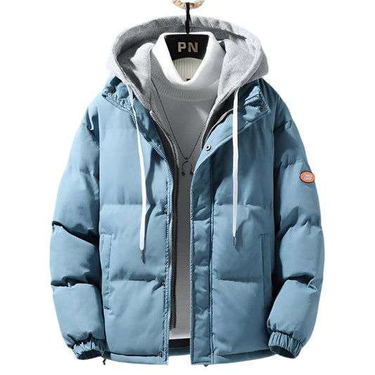 Fashion Hooded Jacket Men Winter Windproof